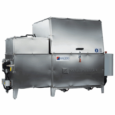 lid closed X53/2 Series L103 Dual Stage Top Load Parts Washer with Rotary Basket