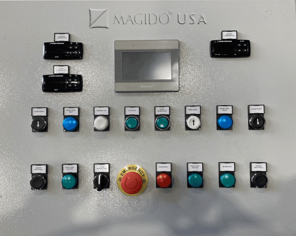 face view of X51/2 series control panel