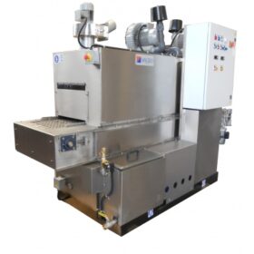 In-Line Belt Conveyor Aqueous Parts Washing System