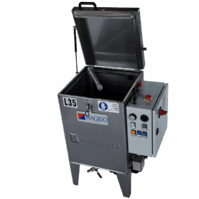 X81 Series L35 Top Load Washer with lid open