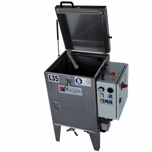X81 Series L35 Top Load Washer with lid open