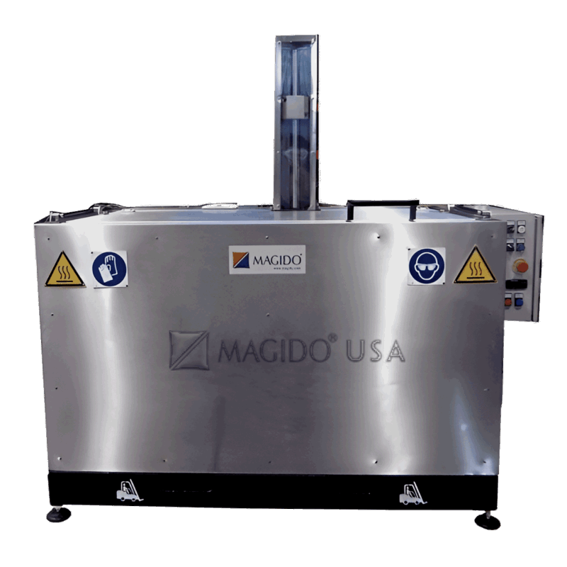front view with lid closed A1300 Agita Series top loading immersion wash tank