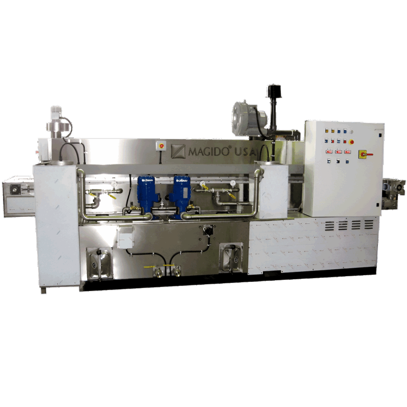 Gold 2b G300 In-line belt conveyor washer by Magido USA