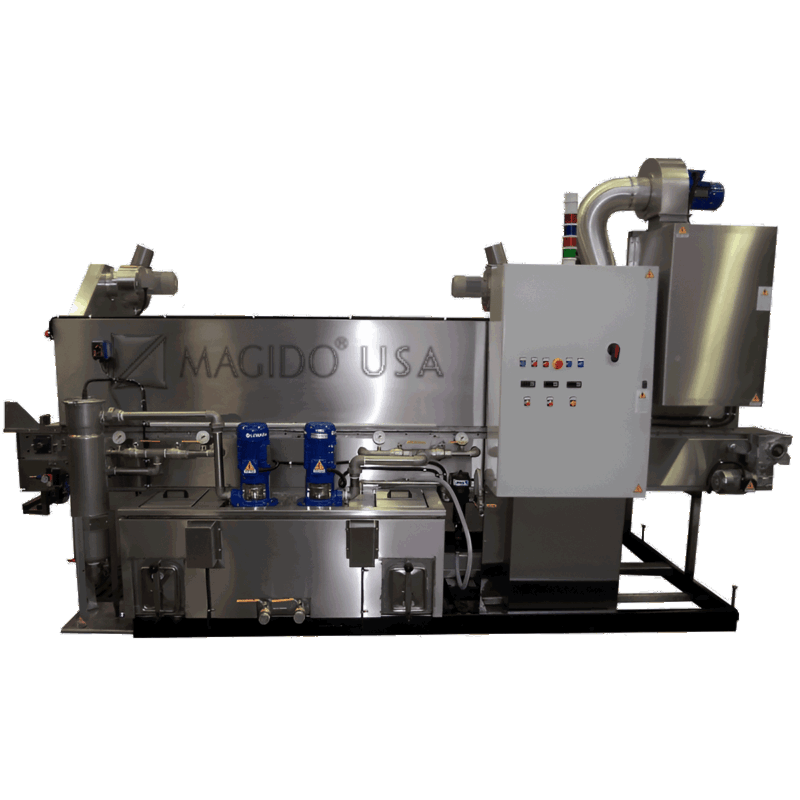 Gold 2b G700 In-line belt conveyor washer by Magido USA