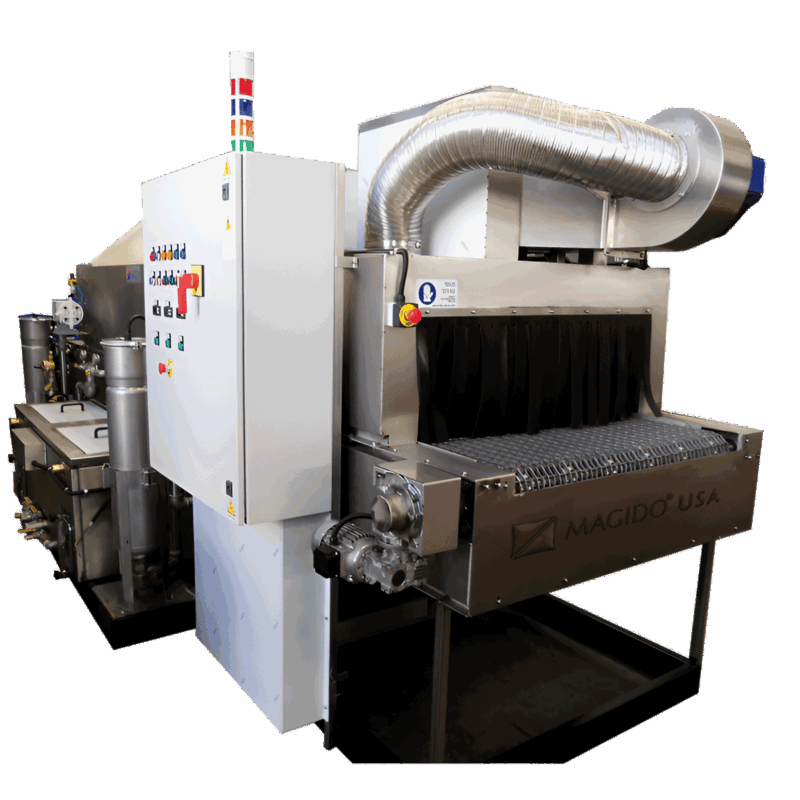 Gold 2b G800 In-line belt conveyor washer by Magido USA