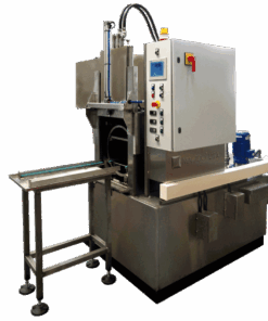 loading table with front open of P600 Front Load Rotary Immersion Parts Washer