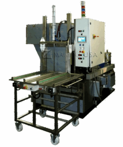 loading table with front close of P900 Front Load Rotary Immersion Parts Washer